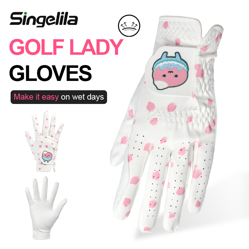 Golf Equipment Korea - قفازات جولف نسائية من المايكروفايبر مقاومة